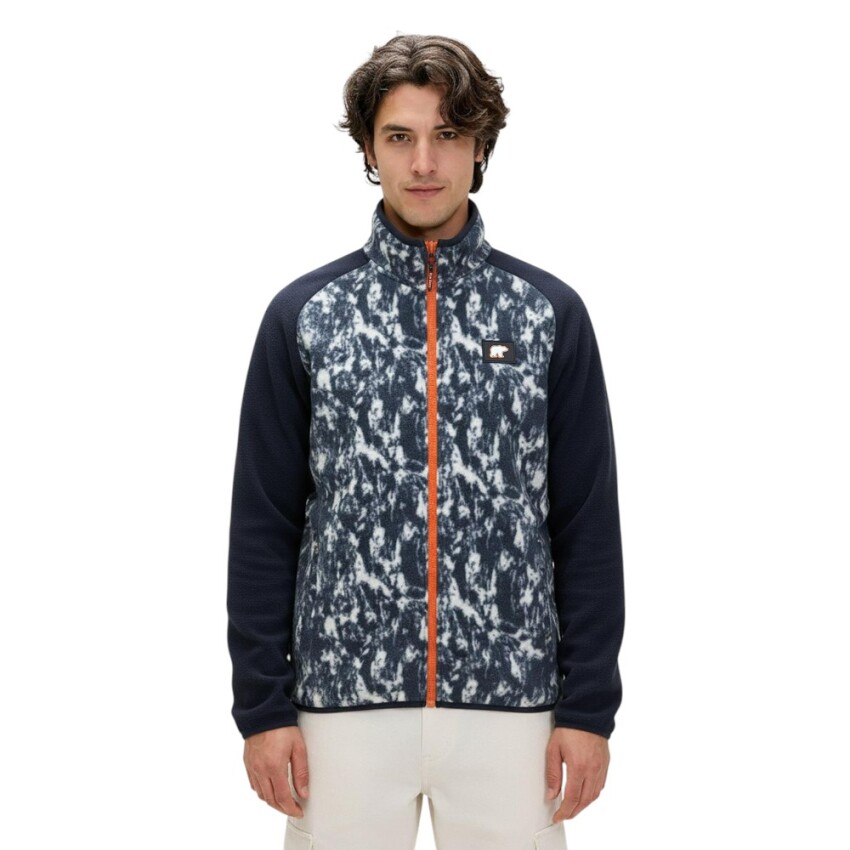 Bad Bear Too Much Half Zip Lacivert Erkek Sweatshirt - 1