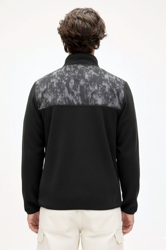 Bad Bear Too Much Half Zip Siyah Erkek Sweatshirt - 3