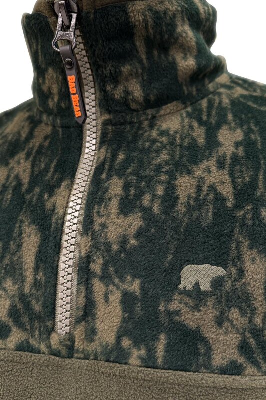 Bad Bear Too Much Half Zip Yeşil Erkek Sweatshirt - 3