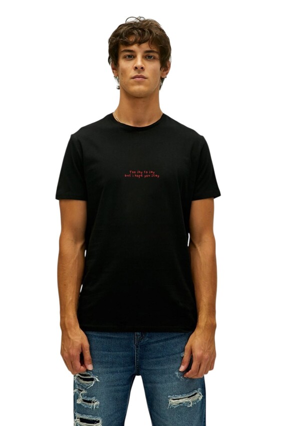 Bad Bear Too Shy Siyah Erkek Tshirt - 1