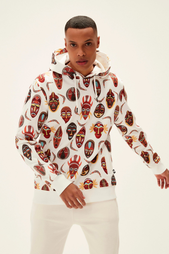 Bad Bear TOTEM HOODIE BEYAZ Erkek Sweatshirt - 1
