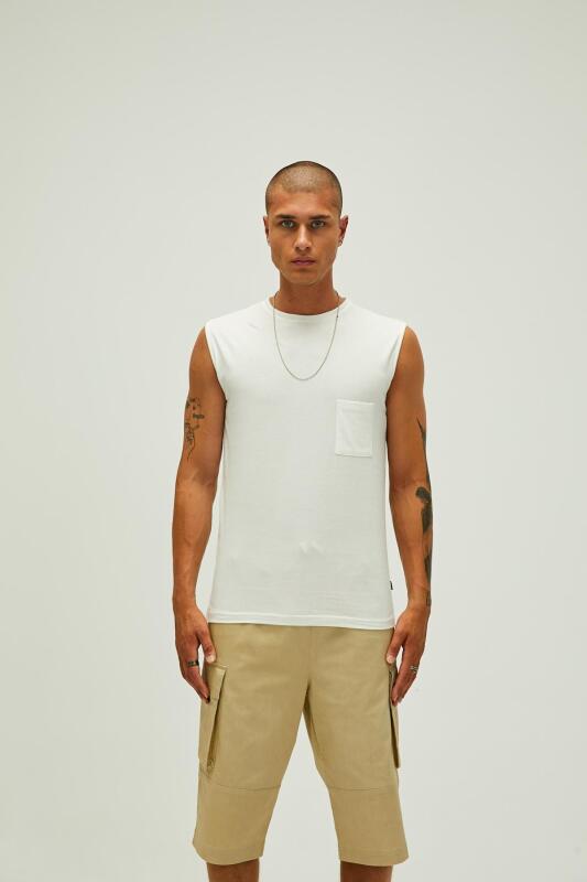 Bad Bear TRIBE TANK-TOP BEYAZ Erkek Atlet 22.01.23.002-C04 - Bad Bear