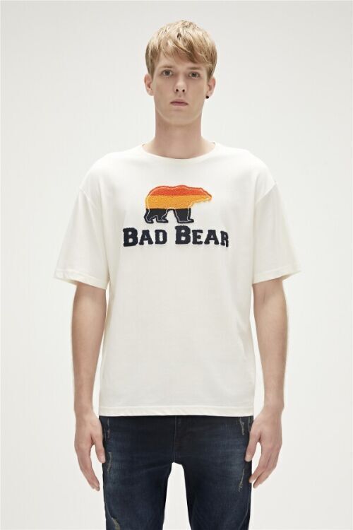 Bad Bear TRIPART T-SHIRT BEYAZ Erkek Tshirt - Bad Bear