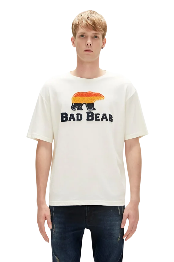 Bad Bear TRIPART T-SHIRT BEYAZ Erkek Tshirt - 1