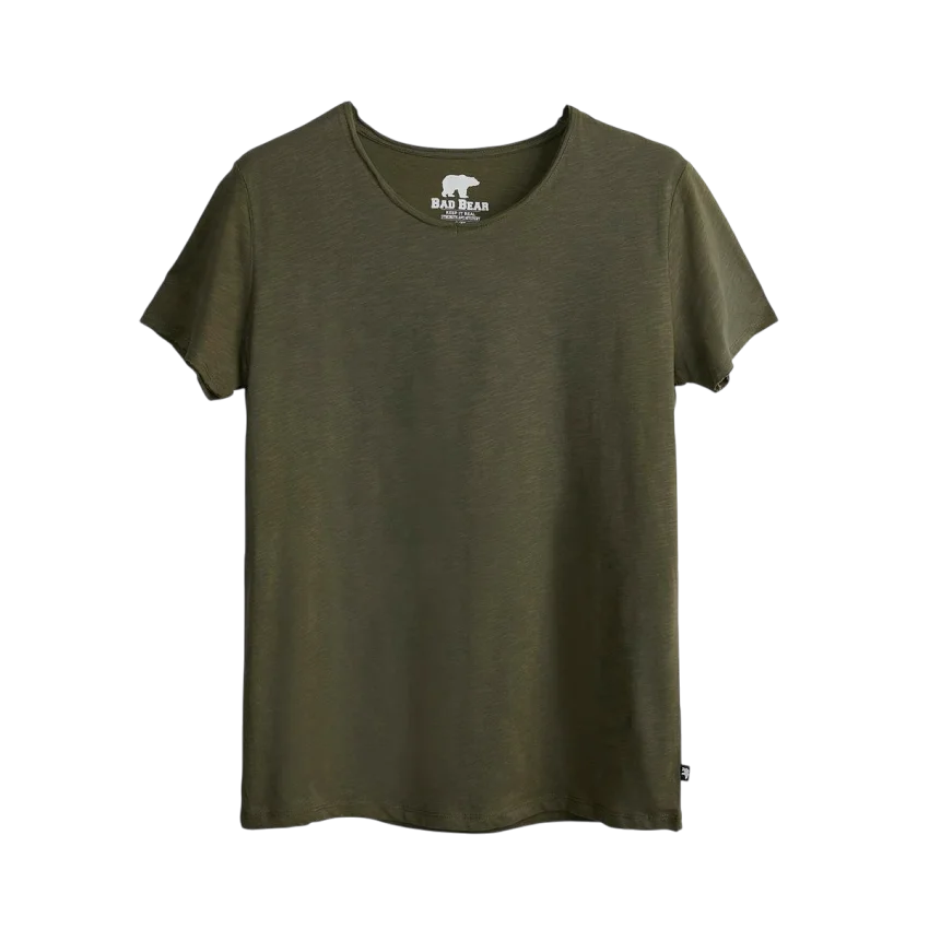 Bad Bear V-NECK T-SHIRT Haki Erkek Tshirt - 1