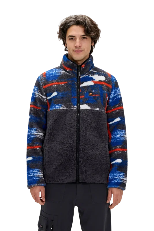 Bad Bear Vernon Full Zip Plush Antrasit Erkek Sweatshirt - 1