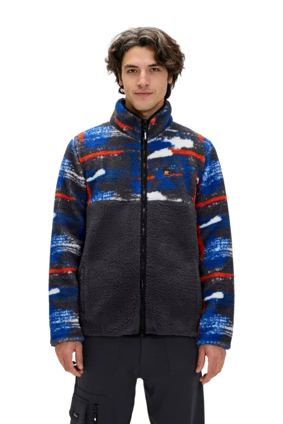 Bad Bear Vernon Full Zip Plush Antrasit Erkek Sweatshirt - 1