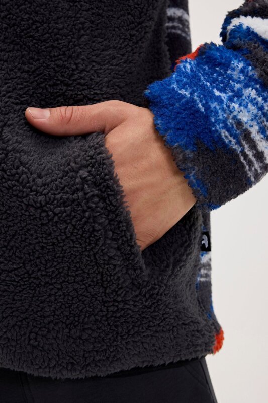 Bad Bear Vernon Full Zip Plush Antrasit Erkek Sweatshirt - 2