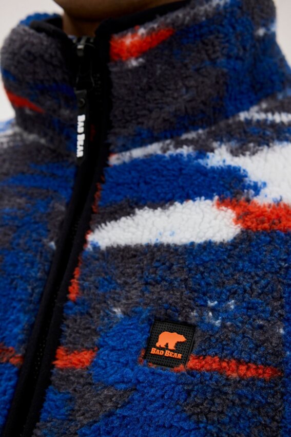 Bad Bear Vernon Full Zip Plush Antrasit Erkek Sweatshirt - 3