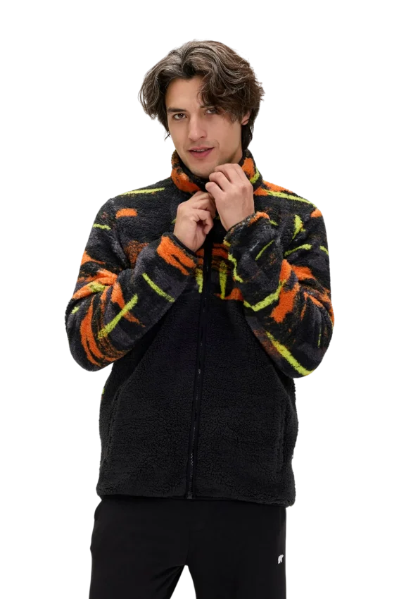 Bad Bear Vernon Full Zip Plush Siyah Erkek Sweatshirt - 3