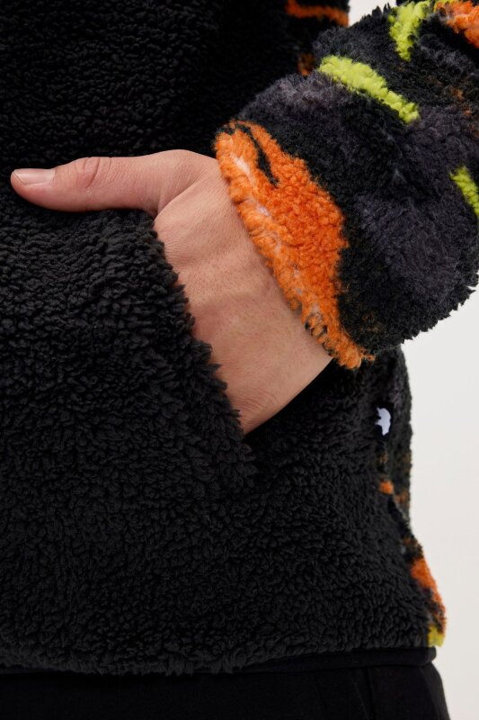 Bad Bear Vernon Full Zip Plush Siyah Erkek Sweatshirt - 5