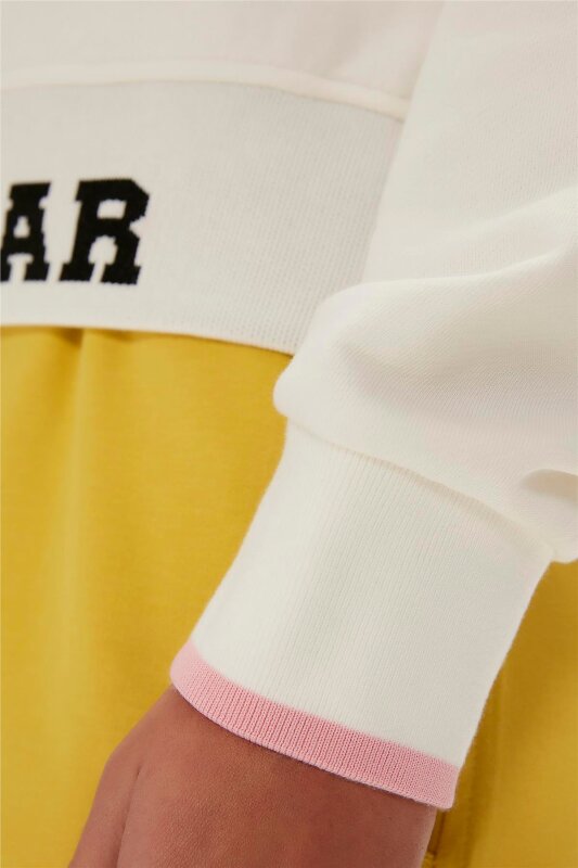 Bad Bear Zoe Half-Zip Beyaz Kadın Sweatshirt - 5