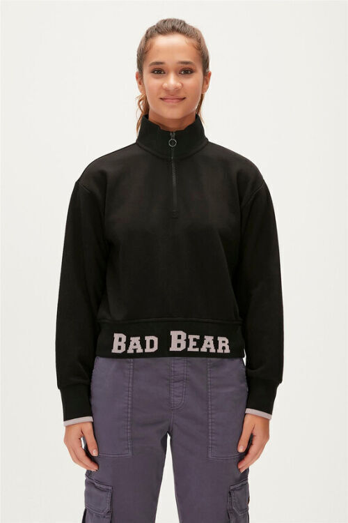 Bad Bear ZOE HALF-ZIP SWEATSHIRT LACİVERT Kadın Sweatshirt - Bad Bear