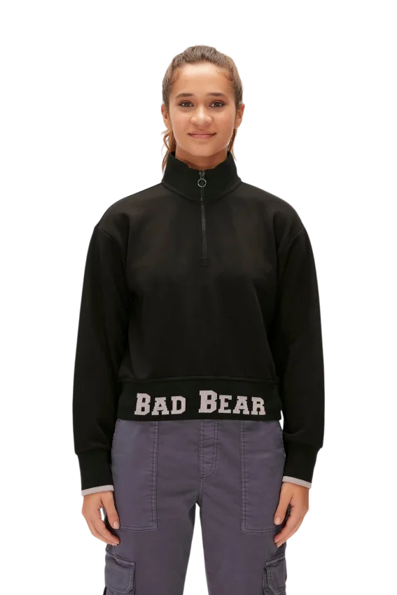Bad Bear Zoe Half-Zip Lacivert Kadın Sweatshirt - 1