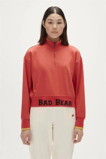 Bad Bear ZOE HALF-ZIP SWEATSHIRT Turuncu Kadın Sweatshirt - 1