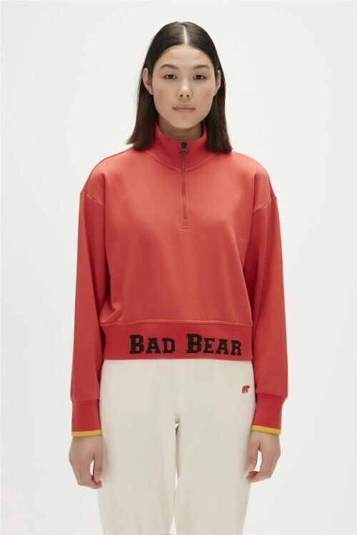 Bad Bear ZOE HALF-ZIP SWEATSHIRT Turuncu Kadın Sweatshirt - Bad Bear