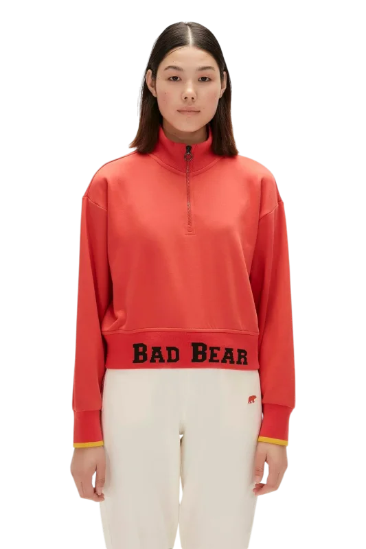 Bad Bear Zoe Half-Zip Turuncu Kadın Sweatshirt 