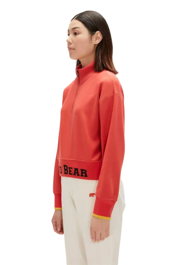 Bad Bear Zoe Half-Zip Turuncu Kadın Sweatshirt - 2