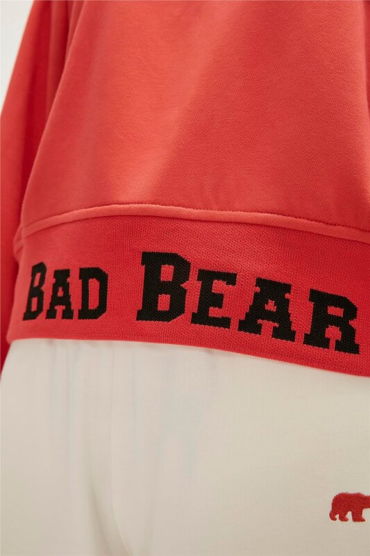Bad Bear Zoe Half-Zip Turuncu Kadın Sweatshirt - 4