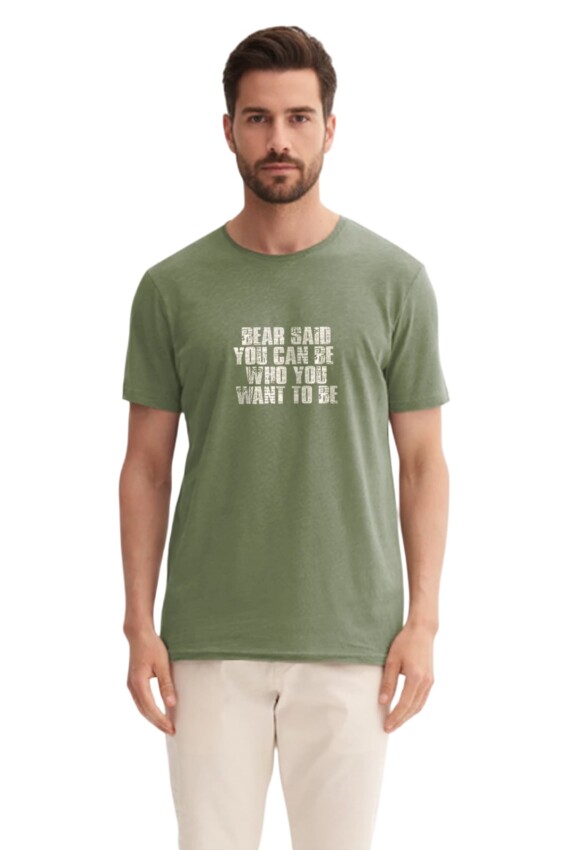 Bad Bear Bear Said Yeşil Erkek Tshirt - 1