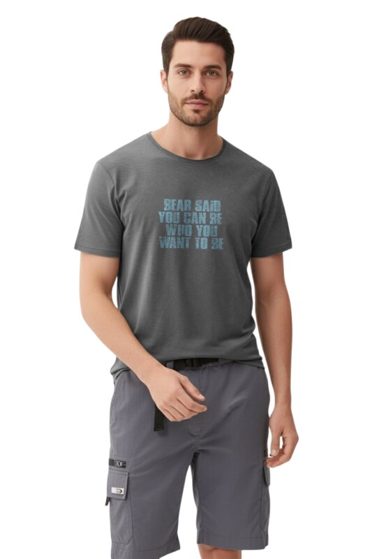 Bad Bear Bear Said Antrasit Erkek Tshirt - Bad Bear