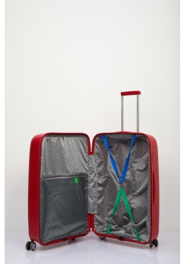 Benetton TROLLEY 50 CM KIRMIZI Unisex Valiz - 4