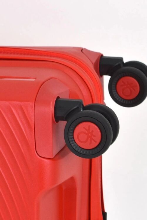Benetton Trolley 50 Cm Kırmızı Unisex Valiz - 5