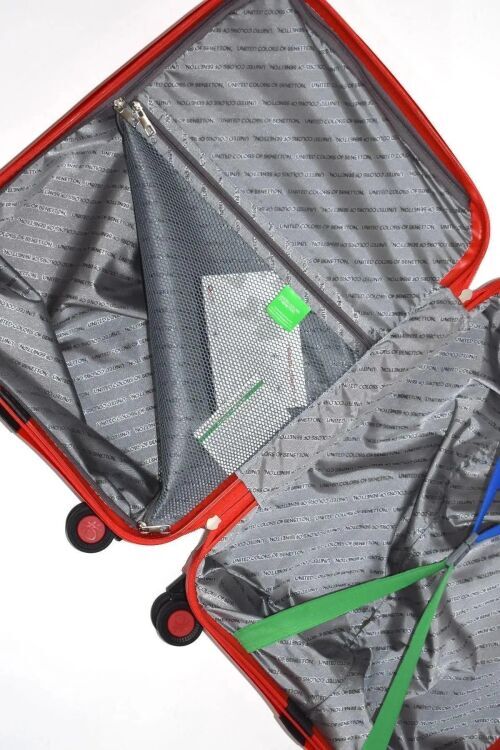 Benetton Trolley 50 Cm Kırmızı Unisex Valiz - 6