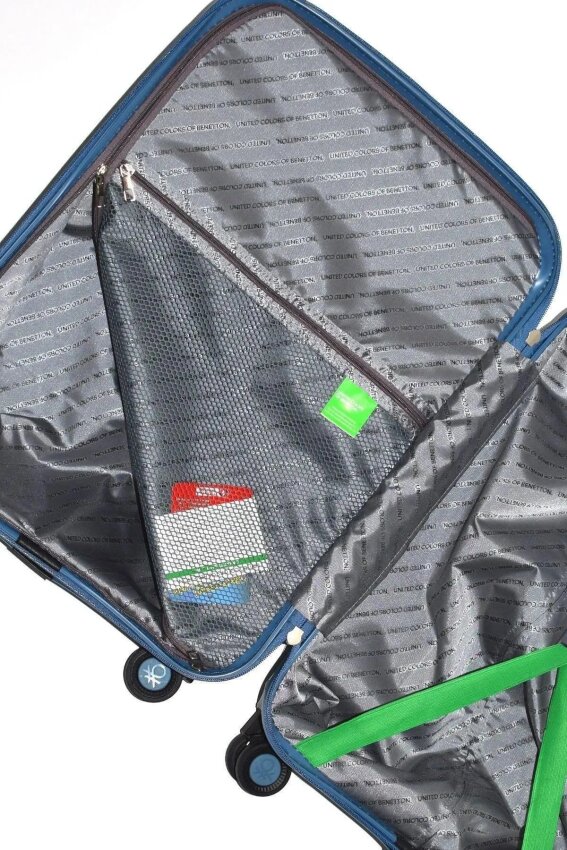 Benetton TROLLEY 50 CM Mavi Unisex Valiz - 5
