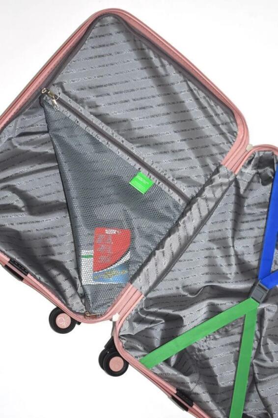 Benetton TROLLEY 50 CM Pembe Unisex Valiz - 3