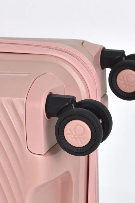 Benetton TROLLEY 50 CM Pembe Unisex Valiz - 5