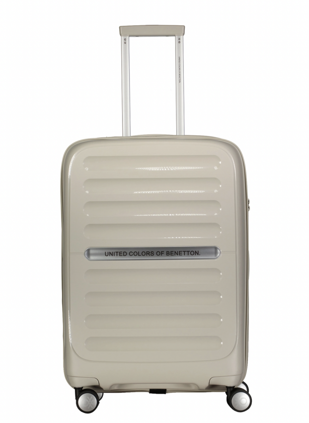 Benetton Trolley 60 CM Bej Unisex Valiz - 1