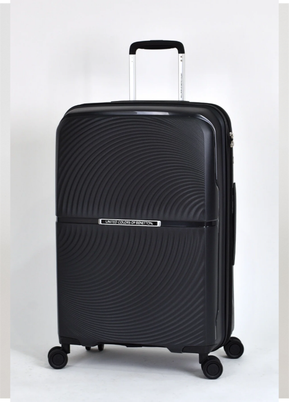 Benetton Trolley 60 CM Siyah Unisex Valiz - 4