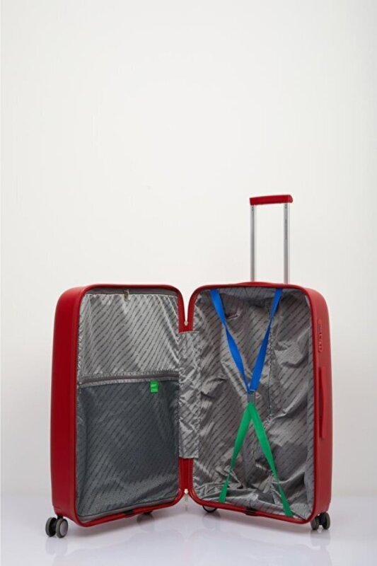 Benetton TROLLEY 70 CM KIRMIZI Unisex Valiz - 4