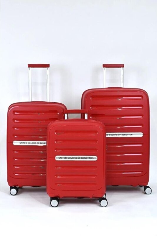 Benetton TROLLEY 70 CM KIRMIZI Unisex Valiz - 6