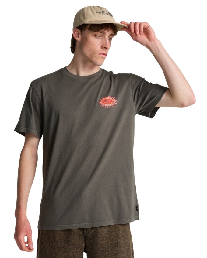 Billabong Burn Out WW SS Gri Erkek Tshirt - 1