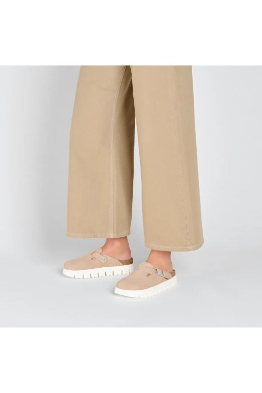 Birkenstock BOSTON CHUNKY VL Bej Kadın Terlik - 5