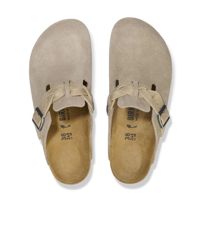 Birkenstock BOSTON VL BRAIDED Bej Kadın Terlik - 4