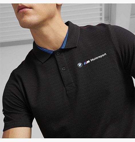 Puma BMW MMS Jacquard Polo SİYAH Erkek Polo Tshirt - 2