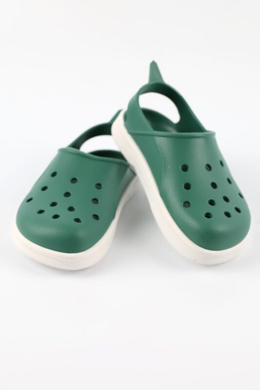 Boatilus Cloggy-B Haki-Beyaz Çocuk Sandalet - 2
