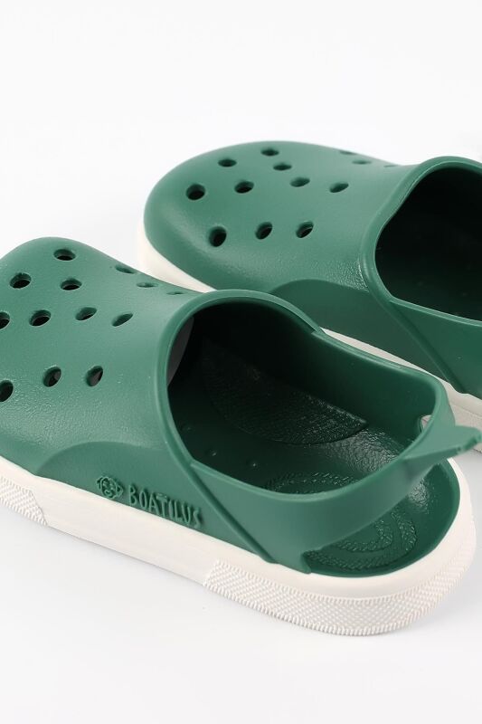 Boatilus Cloggy-B Haki-Beyaz Çocuk Sandalet - 3