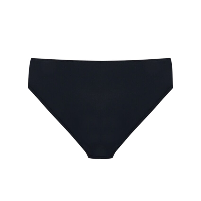 Bonesta İnce Kenarlı Brazilian Siyah Kadın Bikini Alt - 2