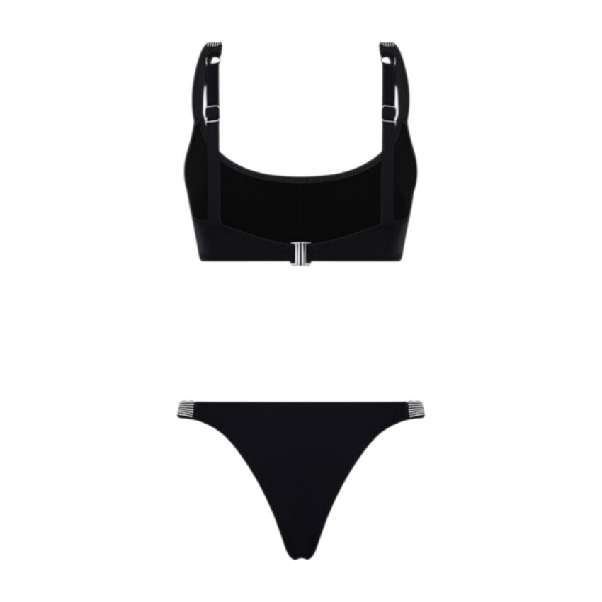 Bonesta Love Taş Baskılı Siyah Kadın Bikini - 2