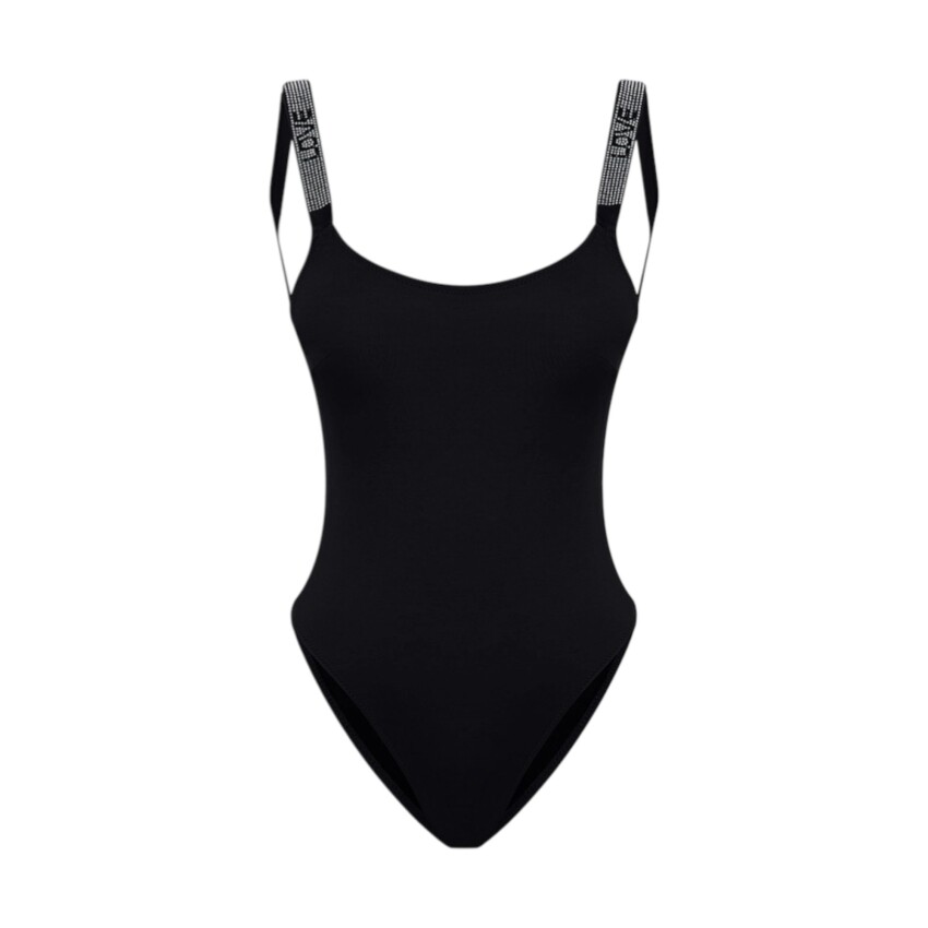 Bonesta Love Taş Baskılı Siyah Kadın Mayo - 2