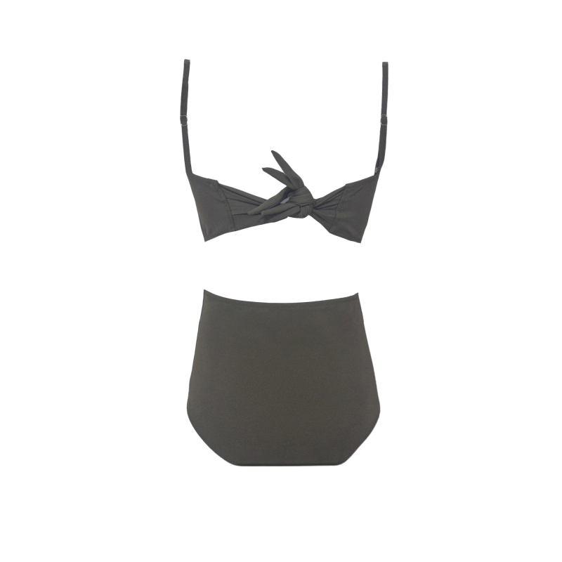 Bonesta Yüksek Bel Yeşil Kadın Bikini - 2
