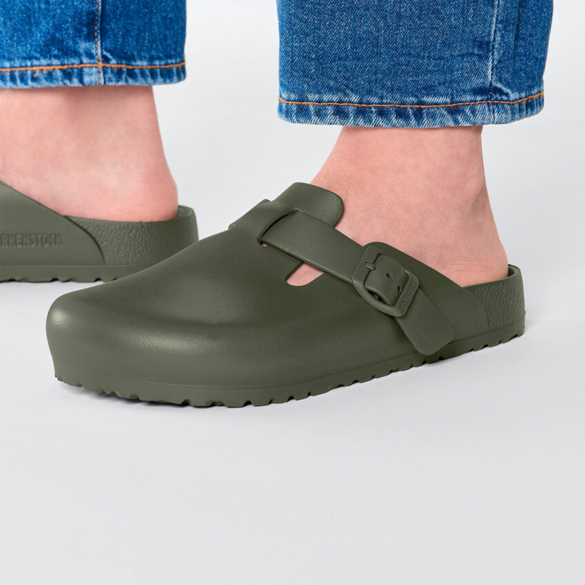 Birkenstock Boston Eva Haki Kadın Terlik - 8