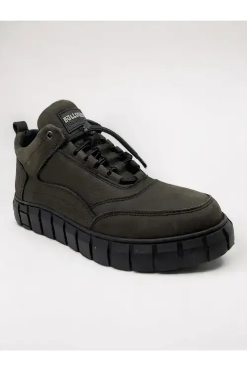 Bulldozer Deri Antrasit Erkek Bot - 3