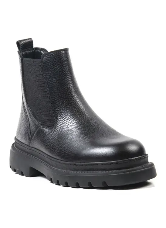 Bulldozer Deri Siyah Erkek Bot - Bulldozer (1)