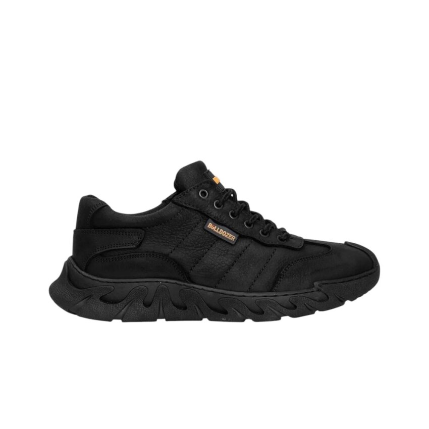 Bulldozer Deri Siyah Erkek Bot - 1