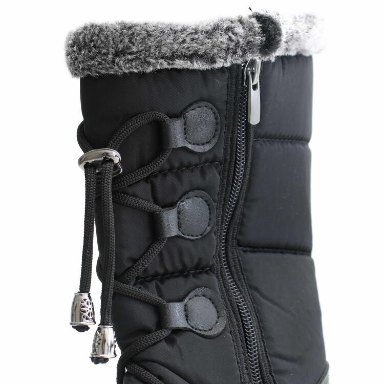 Bulldozer Kar Siyah Kadın Bot - 6